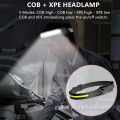 COB Induction Headlamp Induction powerful built in battery rechargeable headlamp Factory